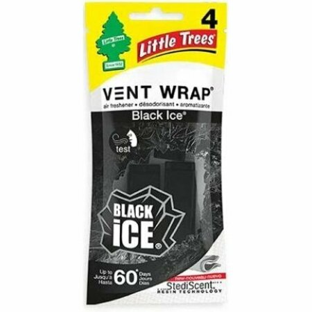 LITTLE TREES Vent Wrap Black Ice 4Pk CTK-52731-24